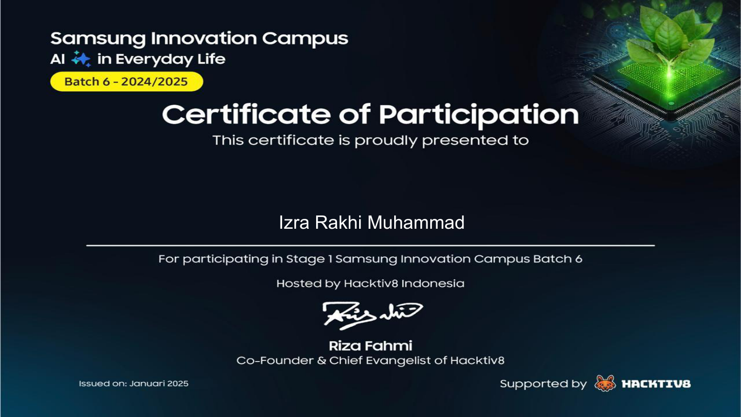 SIC Batch 6 - Stage 1